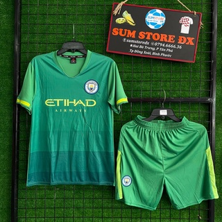 Quần Áo Đá Bóng CLB Man City Xanh Két DK Mẫu Mới_Mẫu Áo Đấu Hot, Giá Tốt 2021-2022