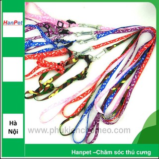 HN-SP352 - Dây vải yên ngựa (hanpet 4711472) dây dắt chó mèo bằng vải 1 lớp