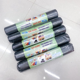 1 cuộn 50 chiếc -Túi đựng rác tự hủy sinh học - hàng Sài Gòn Việt Nam