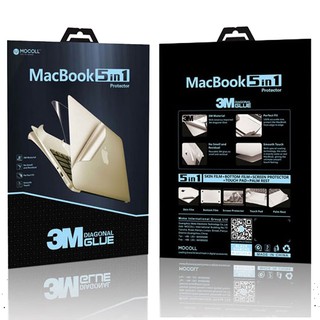 Bộ Mocoll 5in1 dán Macbook Pro, Macbook Air, cường lực màn hình Macbook