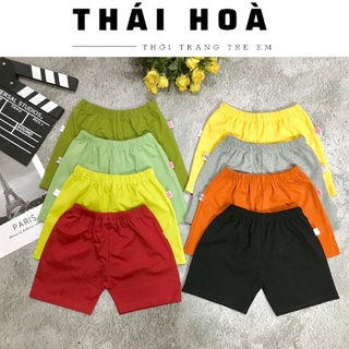 Quần đùi chục cho bé THÁI HÒA cho bé trai và bé gái chất cotton 4 chiều mềm mát