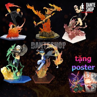 Mô hình Figure One Piece Luffy - Zoro - Law - ace- robin - sanji - sabo