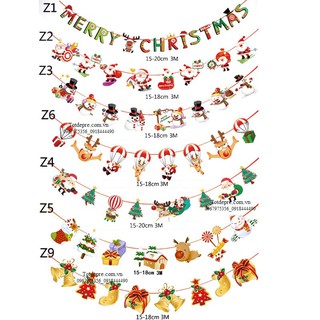 Dây trang trí Giáng sinh - Dây Noel nhiều mẫu