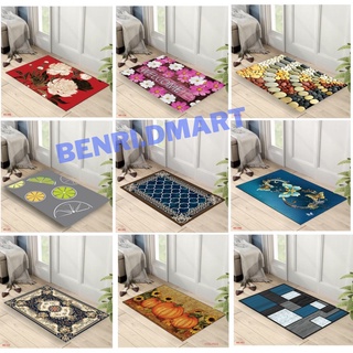 thảm lau chân in hình 3d , thảm chùi chân đế cao su chống trơn trượt 40 x 60cm