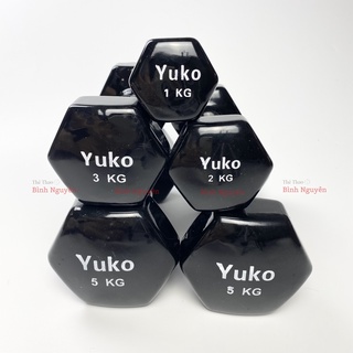 Tạ tay 3KG - tạ đơn bọc cao su [Giá 1 CHIẾC] đanh không bở vỡ tập gym yoga chống trơn trượt, xước vỡ sàn