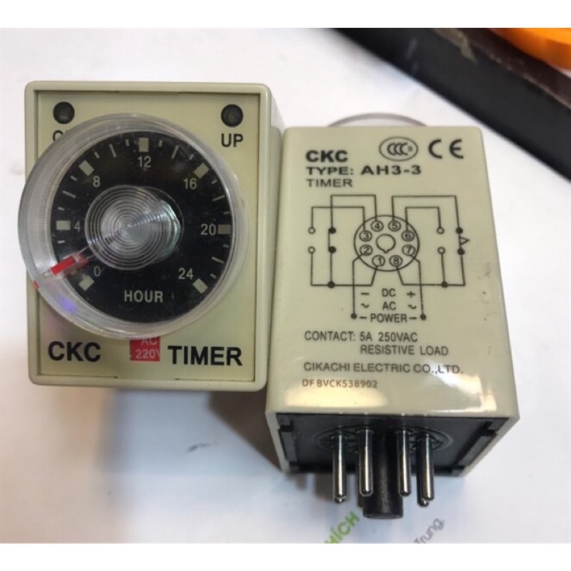 TIMER-10S,30S,60S,10M,30M,60M,6H,24H-220VAC (AH3-3)