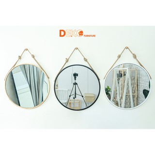 Gương Tròn Viền Gỗ D50 DEKO