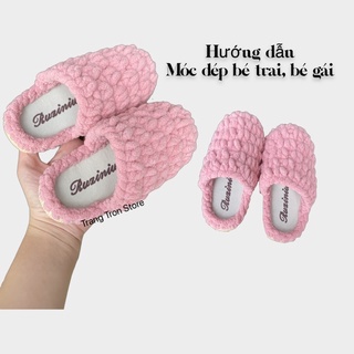 ĐẾ DÉP CÓ SẴN LỖ DỄ MÓC CHO BÉ TRAI BÉ GÁI, Đế Dép Handmade
