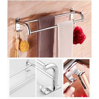 Giá treo khăn nhà tắm inox 304 dán tường, thanh treo quần áo phòng tắm-TT60