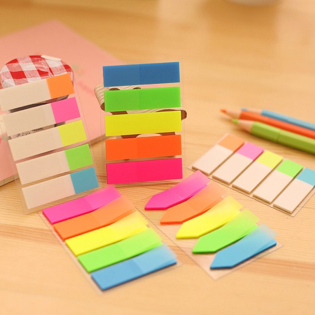 Note đánh dấu trang 5 màu (3 tệp)
