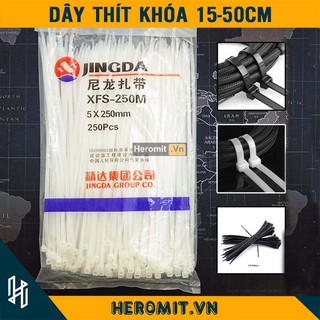 Dây rút nhựa , Dây thít nhựa loại tốt Jingda 15cm 50cm Đủ Phân Loại