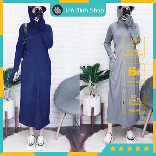 Áo Chống Nắng Uni Chống Tia UV Dáng Dài Nữ Vải Thun Lanh Thông Hơi Hàng Loại 1
