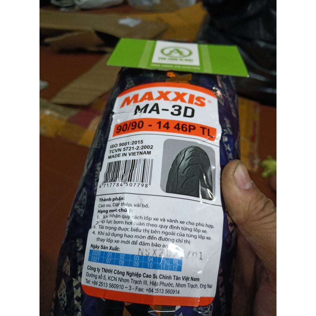 Vỏ Maxxis 90/90-14 3D ( hình chụp trực tiếp )