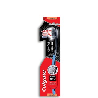 Bàn chải đánh răng than hoạt tính kháng khuẩn Slimsoft charcoal mềm mảnh