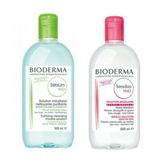 Nước Tẩy Trang Pháp Bioderma H2O 500ml xanh - hồng