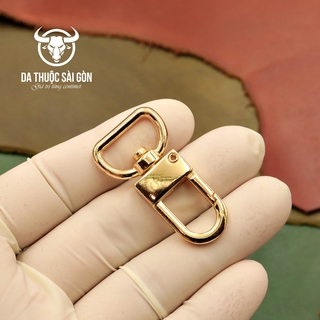 Móc chó cao cấp màu vàng - Cam kết không bay màu, không rỉ sét - Làm túi xách