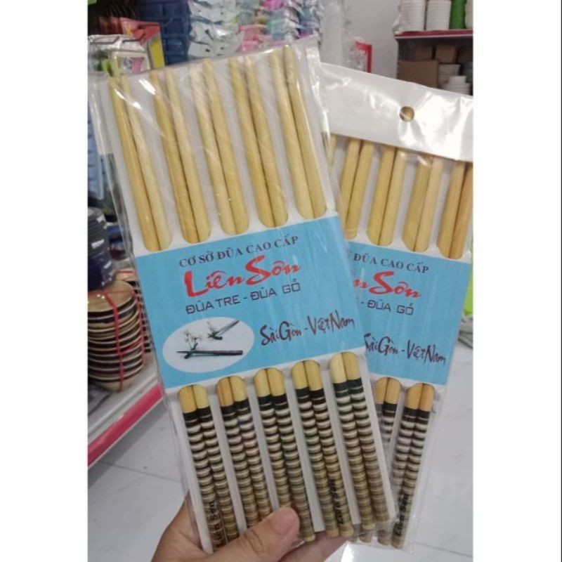 10 đôi đũa tre liên sơn