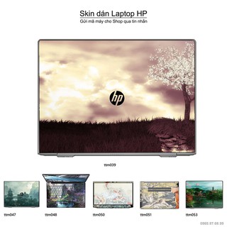Skin dán Laptop HP in hình Tranh thủy mặc _nhiều mẫu 2 (inbox mã máy cho Shop)