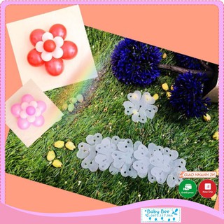 Set 5 Kẹp bóng trang trí hình bông hoa