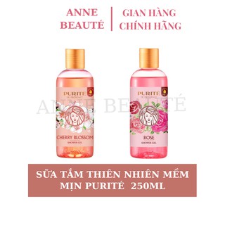 (KÈM QUÀ TẶNG) Sữa Tắm Thiên Nhiên Purité, Purite 250ml - HÀNG CHÍNH HÃNG