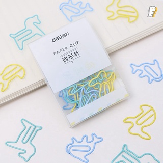 Set ghim giấy hình thú Deli (1334GDL)