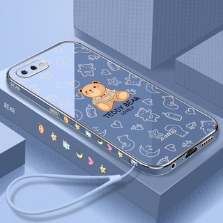 Ốp điện thoại QIANZI mềm kiểu gấu Teddy thích hợp cho Iphone 7Plus Iphone 8Plus Iphone X Iphone Xs Iphone Xr Xs Max
