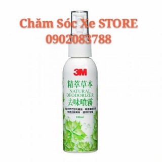 Chai xịt khử mùi, diệt khuẩn ô tô 3M 12009 100ml chamsocxestore