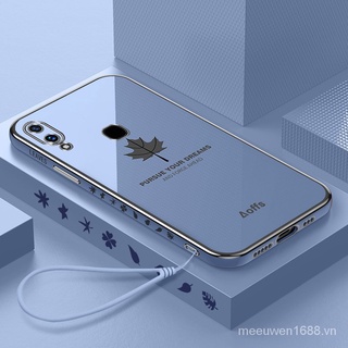 Ốp điện thoại QIANZI họa tiết lá phong cho Vivo Y91 Vivo Y93 Vivo Y95 Vivo Y91i