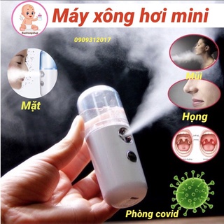 [Siêu rẻ] Máy xông phun sương mini cầm tay, xông mặt, xông mũi họng tại nhà