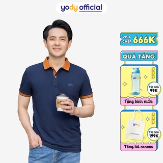 Áo Polo nam Yody phông cộc tay, vải cotton cafe APM3635