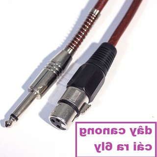 Dây Canon Cái Ra 6 Li Dài 1m - hàng loại 1