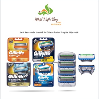 Lưỡi dao cạo râu thay thế Gillette Fusion Proglide (Hộp 4 cái) - Giao mẫu ngẫu nhiên