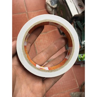 Băng dính 2 mặt loại bản 2cm màu trắng