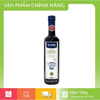 [HÀNG CHÍNH HÃNG] Giấm Rượu Vang Đỏ Nguyên Chất La Sicilia 500ml