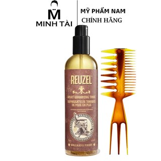 Dưỡng Tóc, Tạo Phồng Chai Xịt REUZEL Grooming Tonic 355ml - Hàng Chính Hãng + Lược Chải Tóc Texture