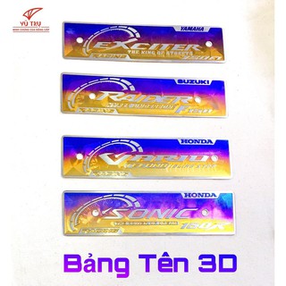 Bảng tên TITANIUM 3D mẫu mới nhất