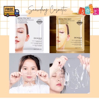 Mặt nạ thủy tinh trong suốt collagen Bioaqua