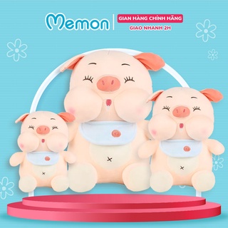 Gấu Bông Heo Má Bự Quàng Khăn Cao Cấp Memon