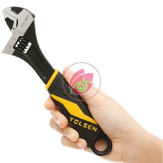 Mỏ Lết Cán Nhựa Miệng 24mm CN ( 8" / 200mm ) Tolsen 15309 - Hàng xuất khẩu Châu Âu