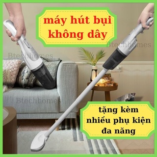Máy hút bụi không dây cầm tay mini hút giường đệm nệm sofa ô tô xe hơi lực hút mạnh đa năng gia đình pin sạc