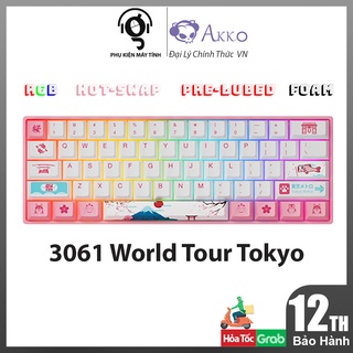 Bàn phím cơ AKKO 3061 World Tour Tokyo (Hotswap / Pre-Lubed / RGB / Foam tiêu âm)