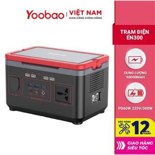 Trạm sạc dự phòng 90000mAh Yoobao EN300 Sạc nhanh PD60W 220V/300W - Hàng chính hãng - Bảo hành 12 tháng 1 đổi 1