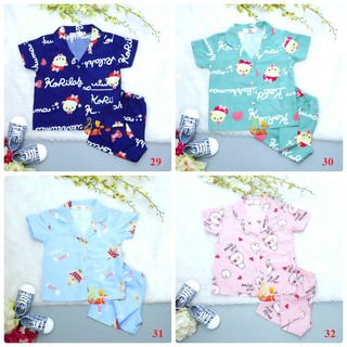 Bộ Đồ Mặc Nhà "Quần Đùi" Pijama Kate Thái - Size số 2 - Cho Bé 8 - 13kg. Từ 1 tuổi - 3 tuổi. (Phần 2).