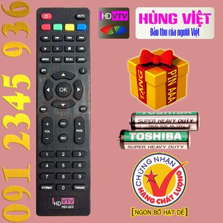 Điều khiển HÙNG VIỆT có ''Học Lệnh'' cho đầu kỹ thuật số TvBox.
