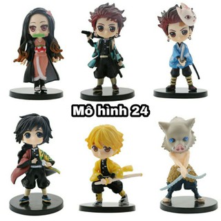 [RẺ VÔ ĐỊCH] Lẻ mô hình tượng chibi Kimetsu no Yaiba Demon Slayer Tanjirou Nezuko inosuke zenitsu giyuu figure mini