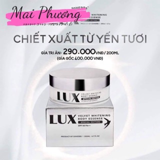 (Giá sỉ) Chính Hãng 100%kem body LUX soHERBs tinh chất yến