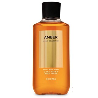 Gel gội &amp; tắm rửa nam Bath &amp; Body Works 2in1 Hair &amp; Body Wash Amber 295ml (Mỹ)