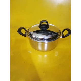 Nồi inox nội địa Nhật, size 22cm, cao 10cm (251), dùng được bếp từ