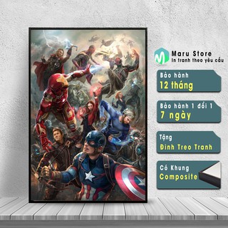 Tranh Treo Tường Avengers Trang Trí Phòng