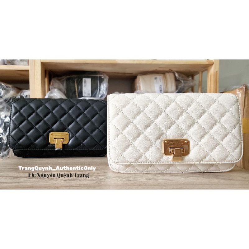 Túi trám Charles & Keith Push-Lock authentic
